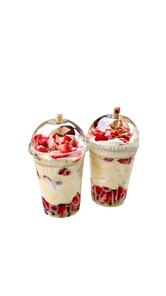 Fresas con crema